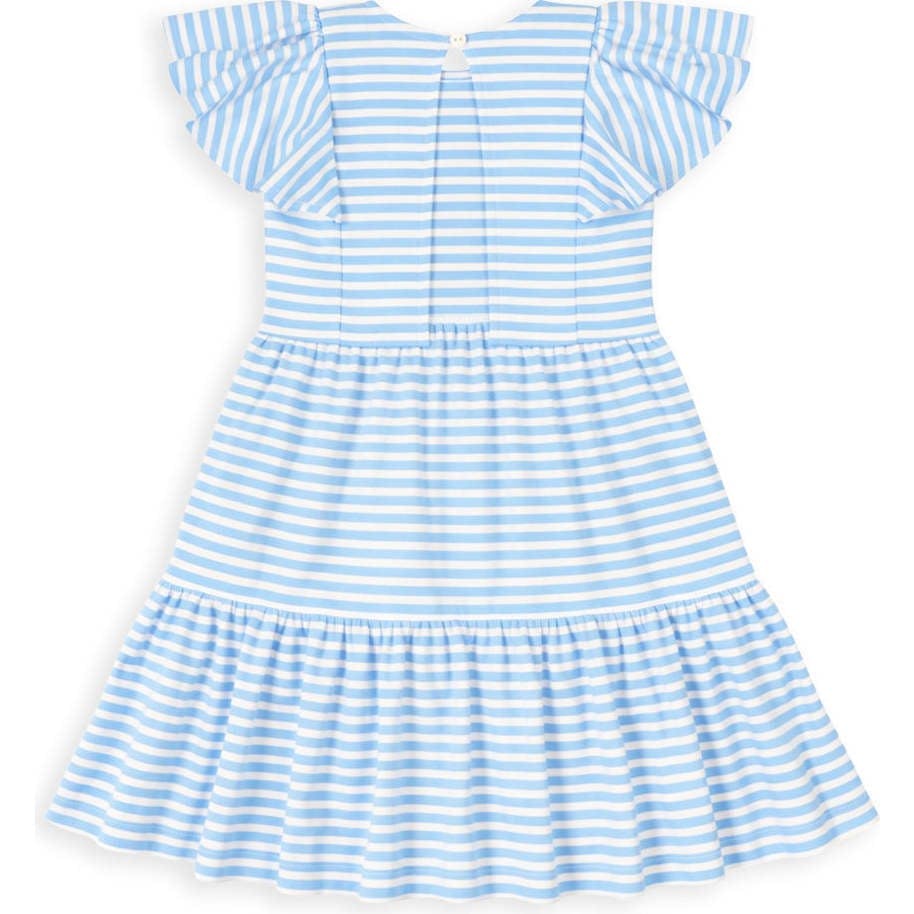 Stripe Knit Dress With Heart Cherries