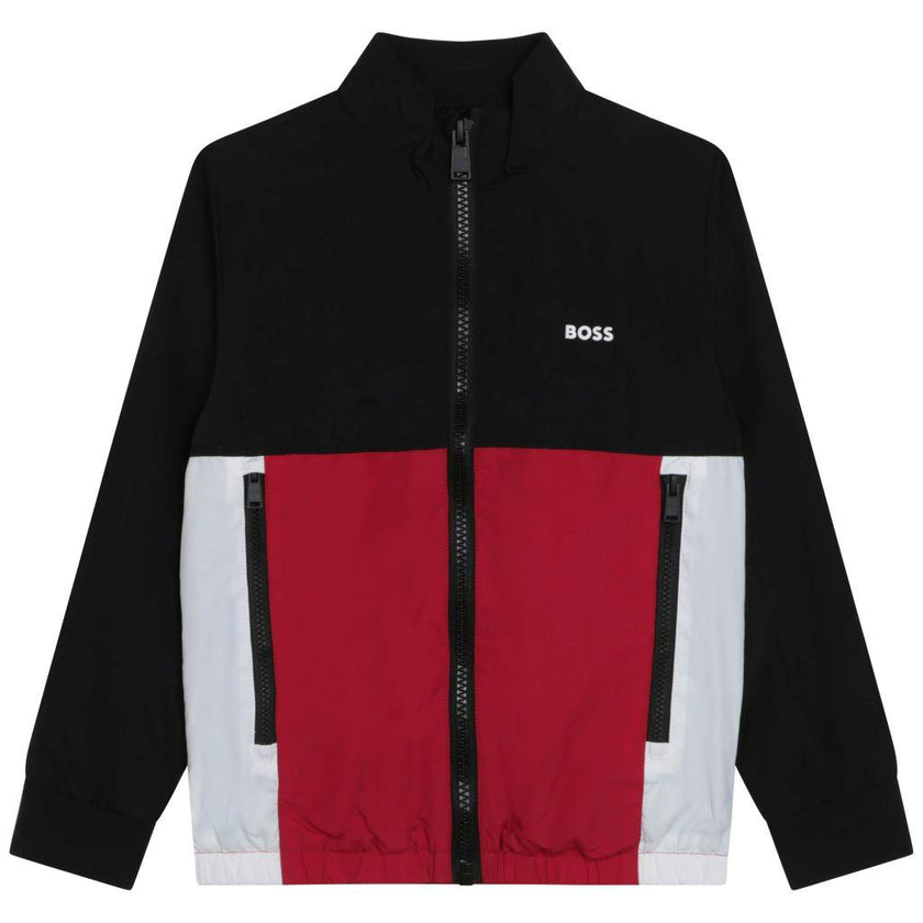 Black & Red Zip-Up Jacket