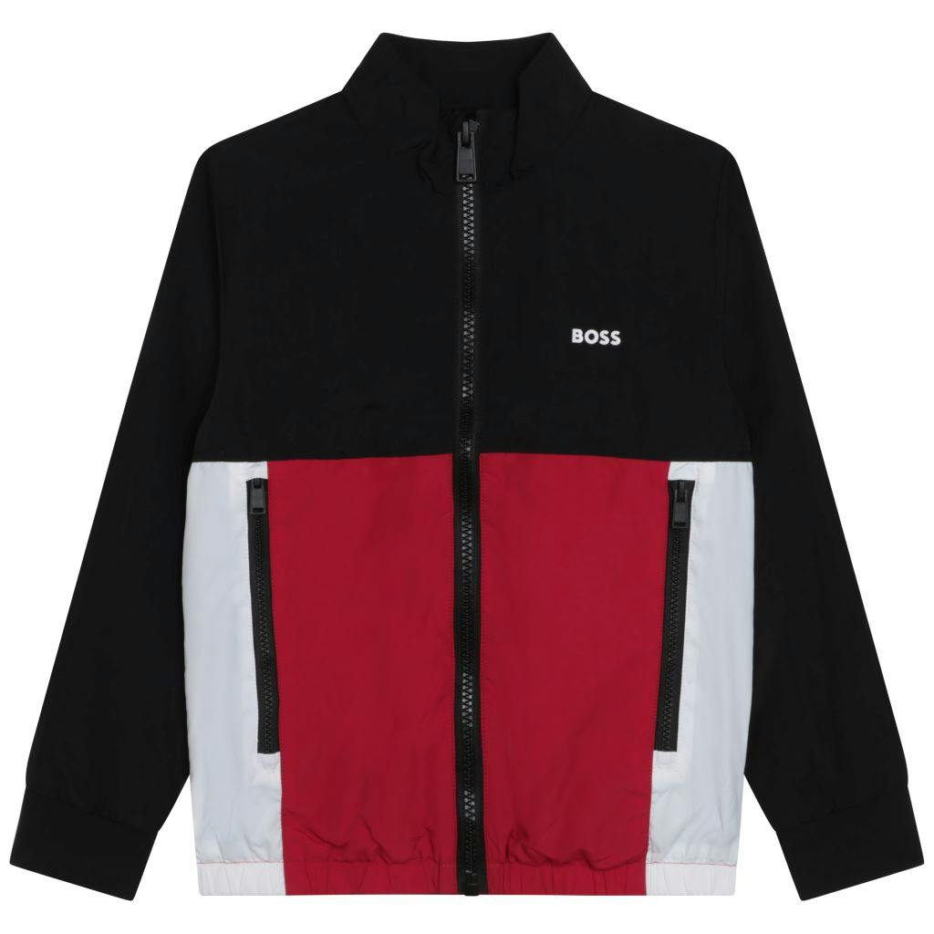 Black & Red Zip-Up Jacket