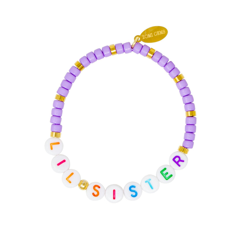 Girl's Big Sis/Lil Sis Stretchy Bead Bracelet Set