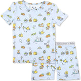 Easter Blue Kids Bamboo Short Set