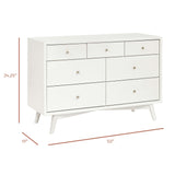 Babyletto Palma 7-Drawer Assembled Double Dresser