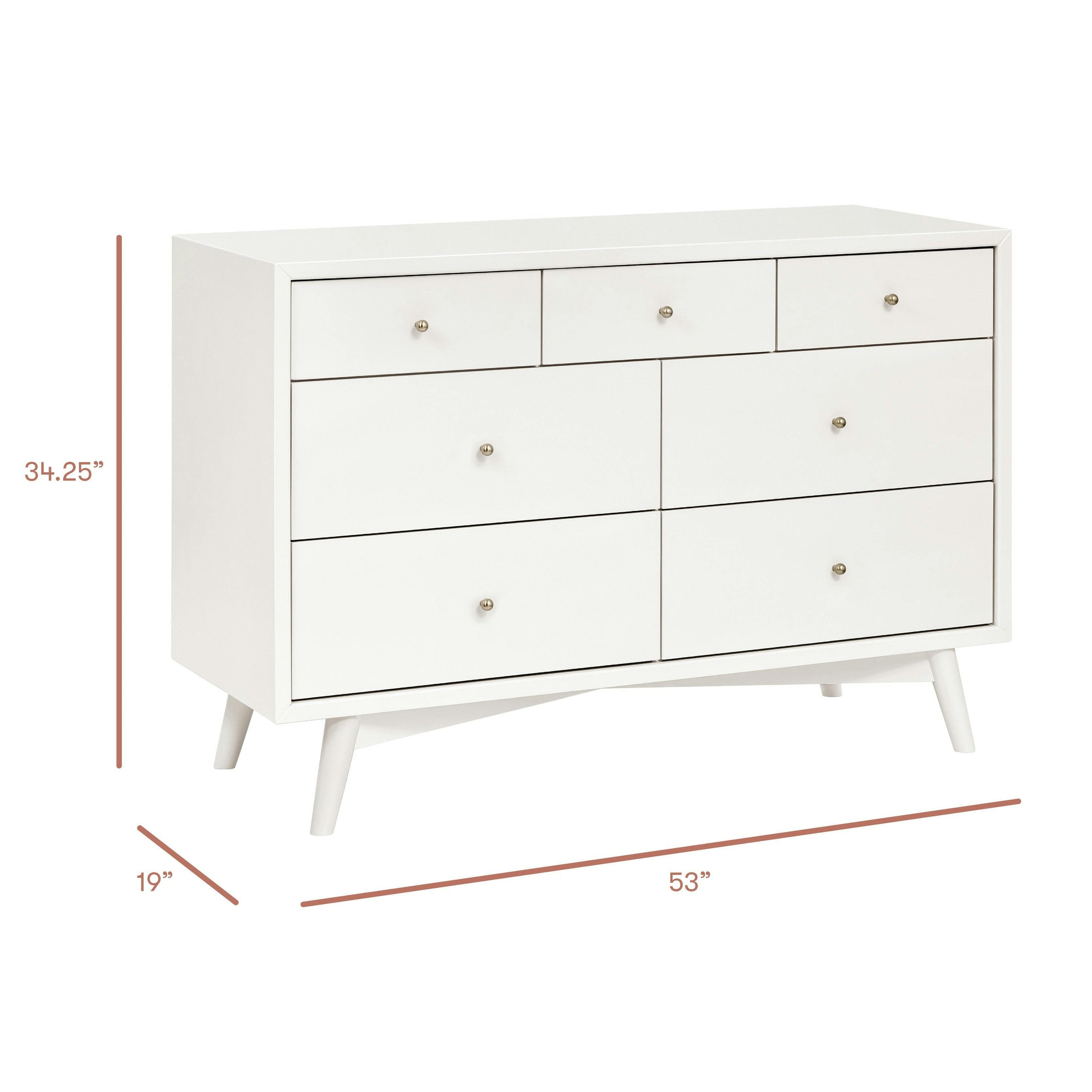Babyletto Palma 7-Drawer Assembled Double Dresser