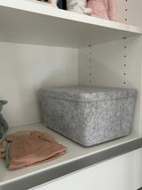 The Sculpted Bin - Wide with Lid