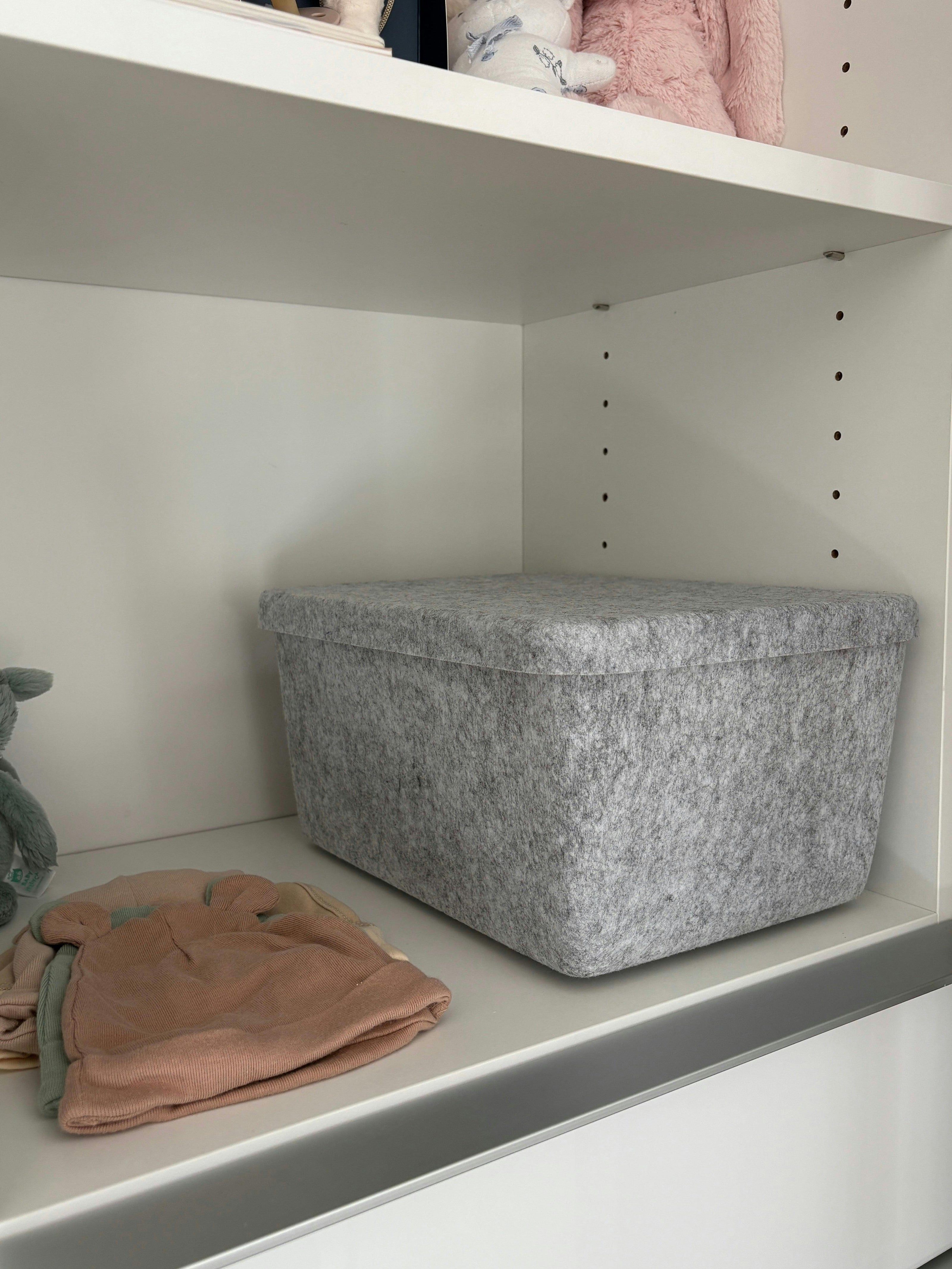 The Sculpted Bin - Wide with Lid