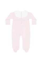 Pink Rocking Horse Embroidered Footie
