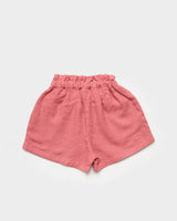 Roman Cotton Linen Dyed Fabric Short - Peony