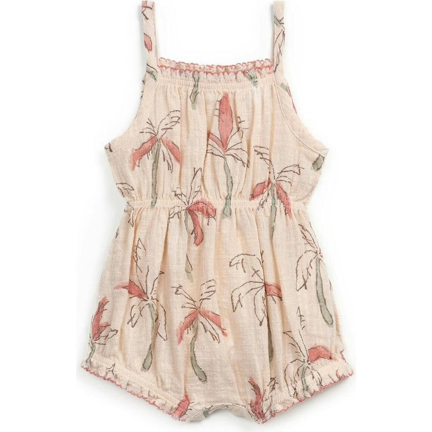 All-Over Palm Tree Print Playsuit