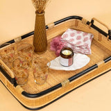 Handcrafted - Coco Serving Tray - Rattan Wicker