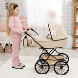 Bayer Design Dolls: Pram Classic - Beige & Black