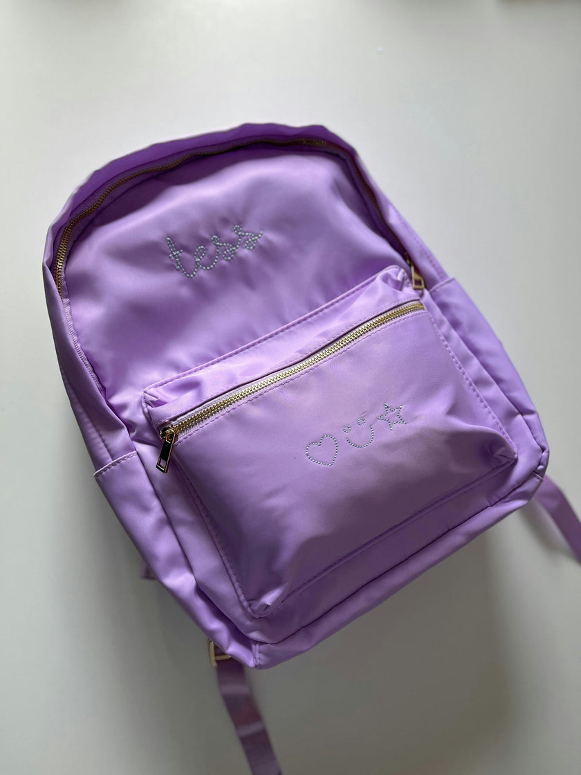 Classic Nylon Backpack – Custom Embroidered Script