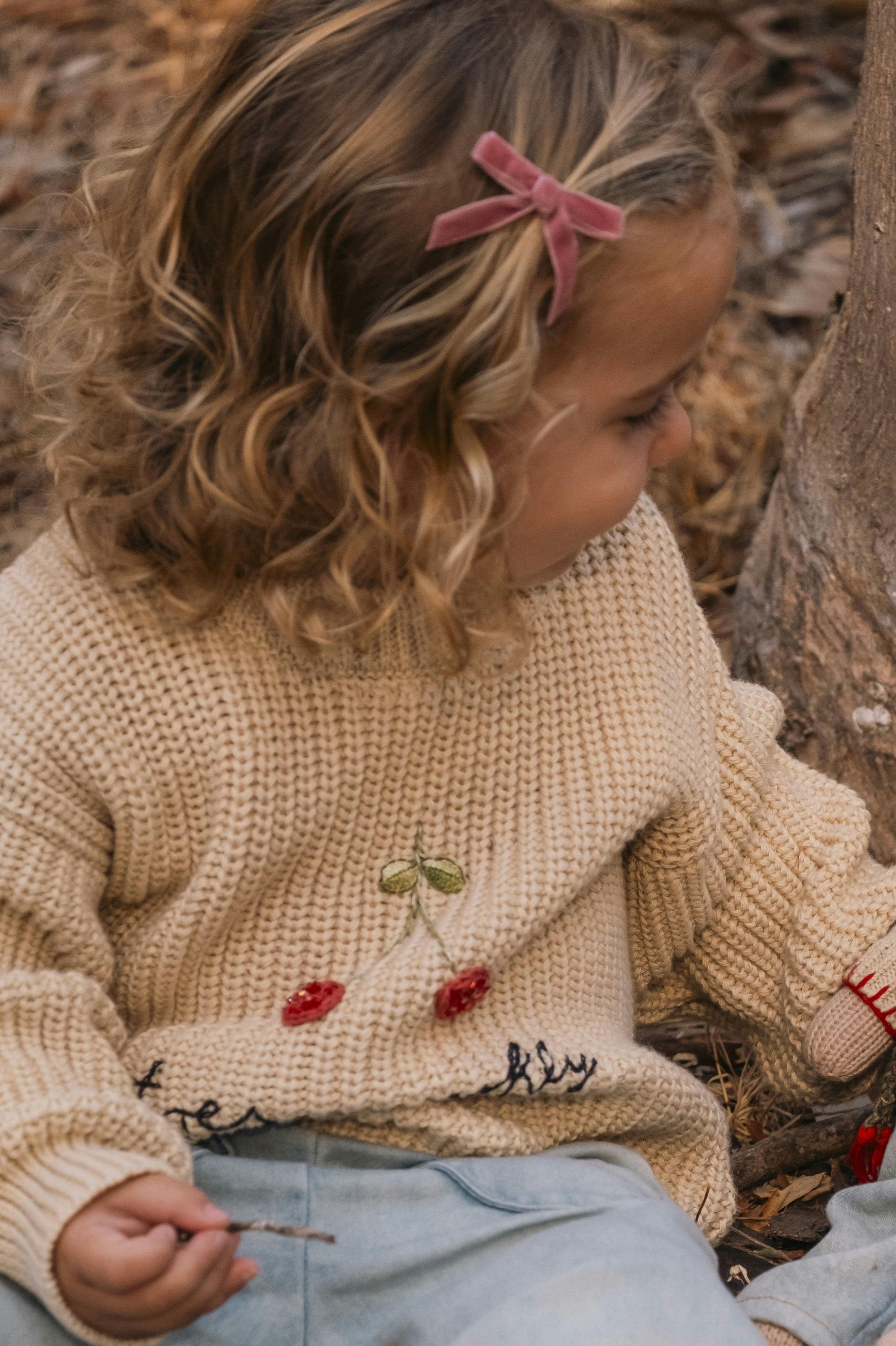 Très Sparkly Sweater in Ecru