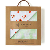 Organic Muslin Four-Layer Reversible Snug Blanket