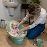 Shnuggle Newborn Bundle: Baby Bath & Accessories Bundle - 5-Piece Set | Cozy Support, Easy Cleanup & Sensory Fun