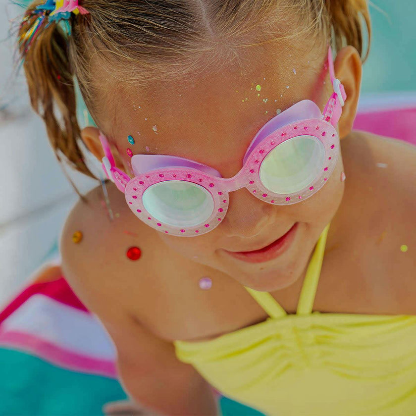 Blush Begonia Flower Bud Youth Swim Goggle