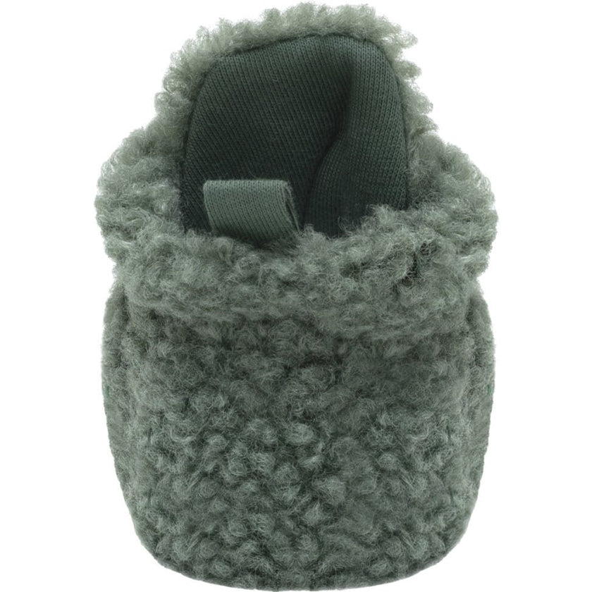 Sherpa Olive Snap Bootie
