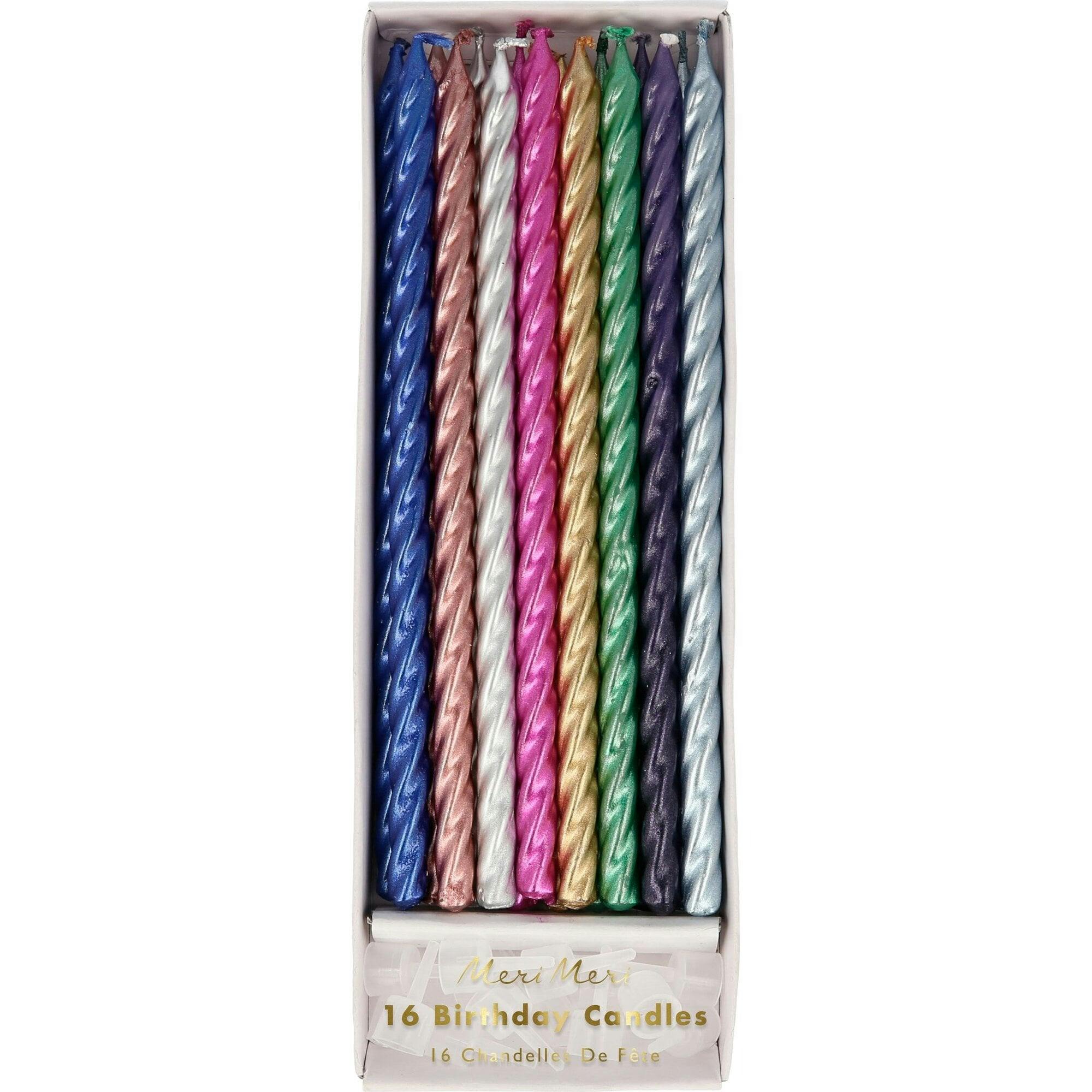 Multi Metallic Twisted Candles
