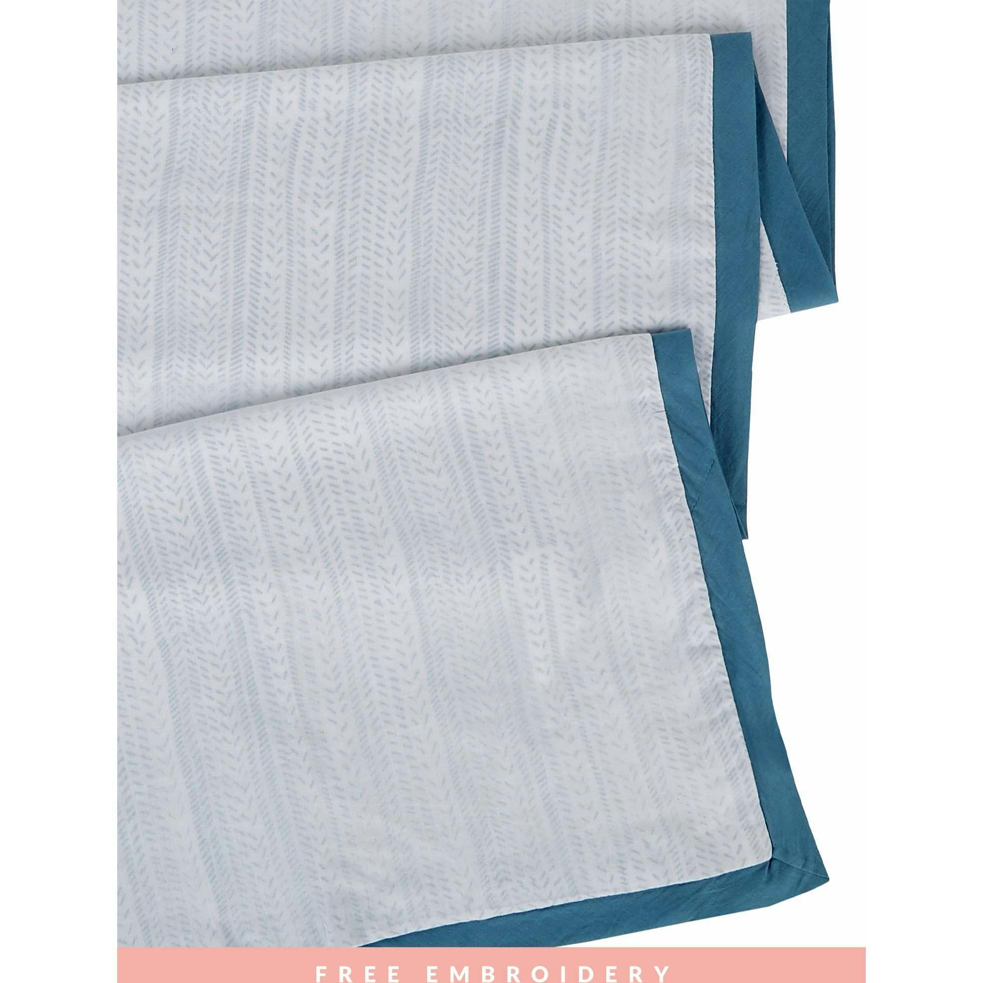 Block-Printed Cotton Dohar