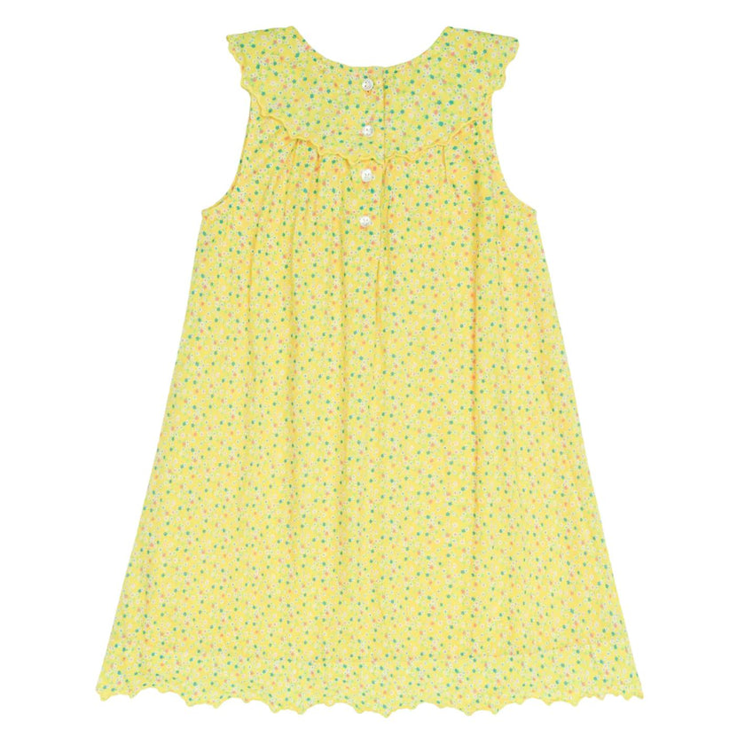girls petite fleur ruffle collar dress