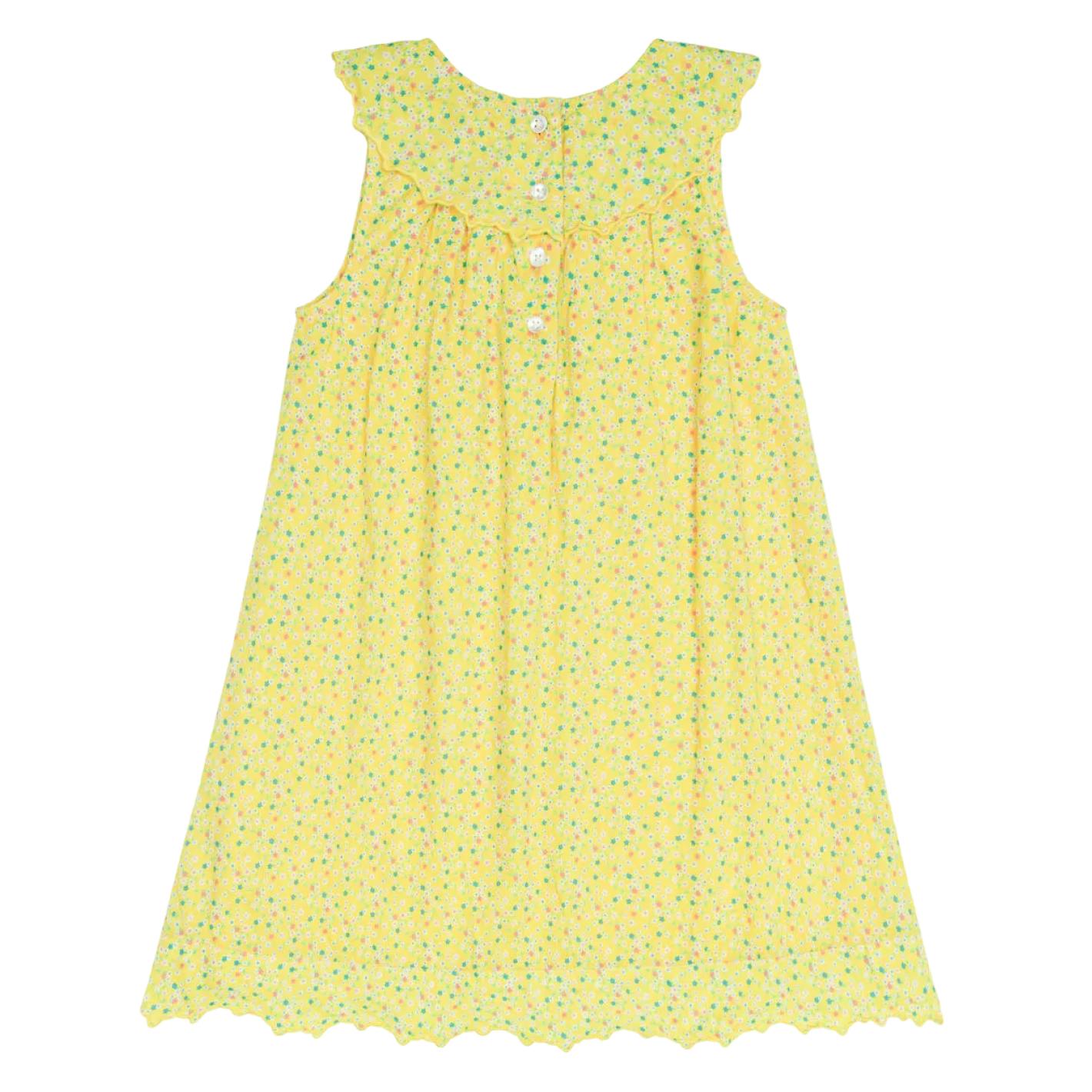 girls petite fleur ruffle collar dress