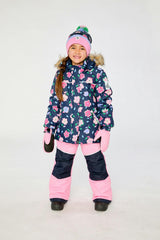 Two Piece Discover Snowsuit Blue Floral Print