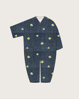Kids Rae Embroidered Denim Boilersuit