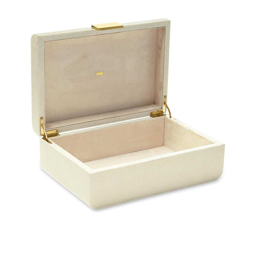 Modern Shagreen Large Jewelry Box