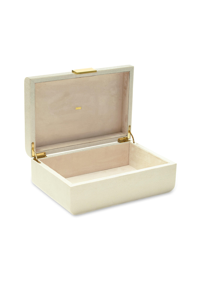 Modern Shagreen Large Jewelry Box