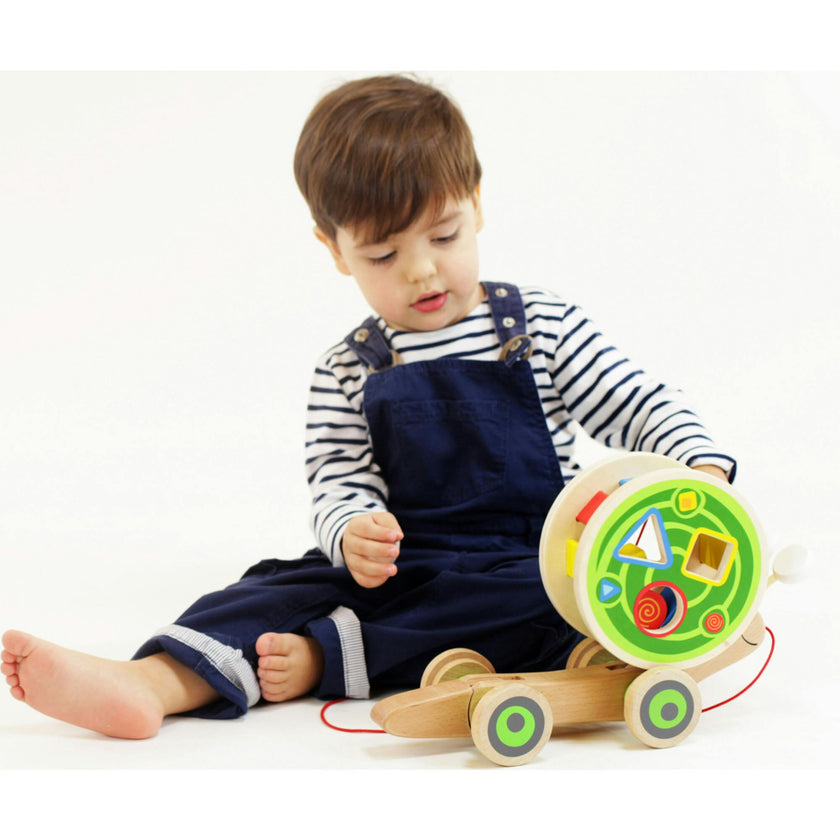 Snail Walk-A-Long Pull Toy with Ss