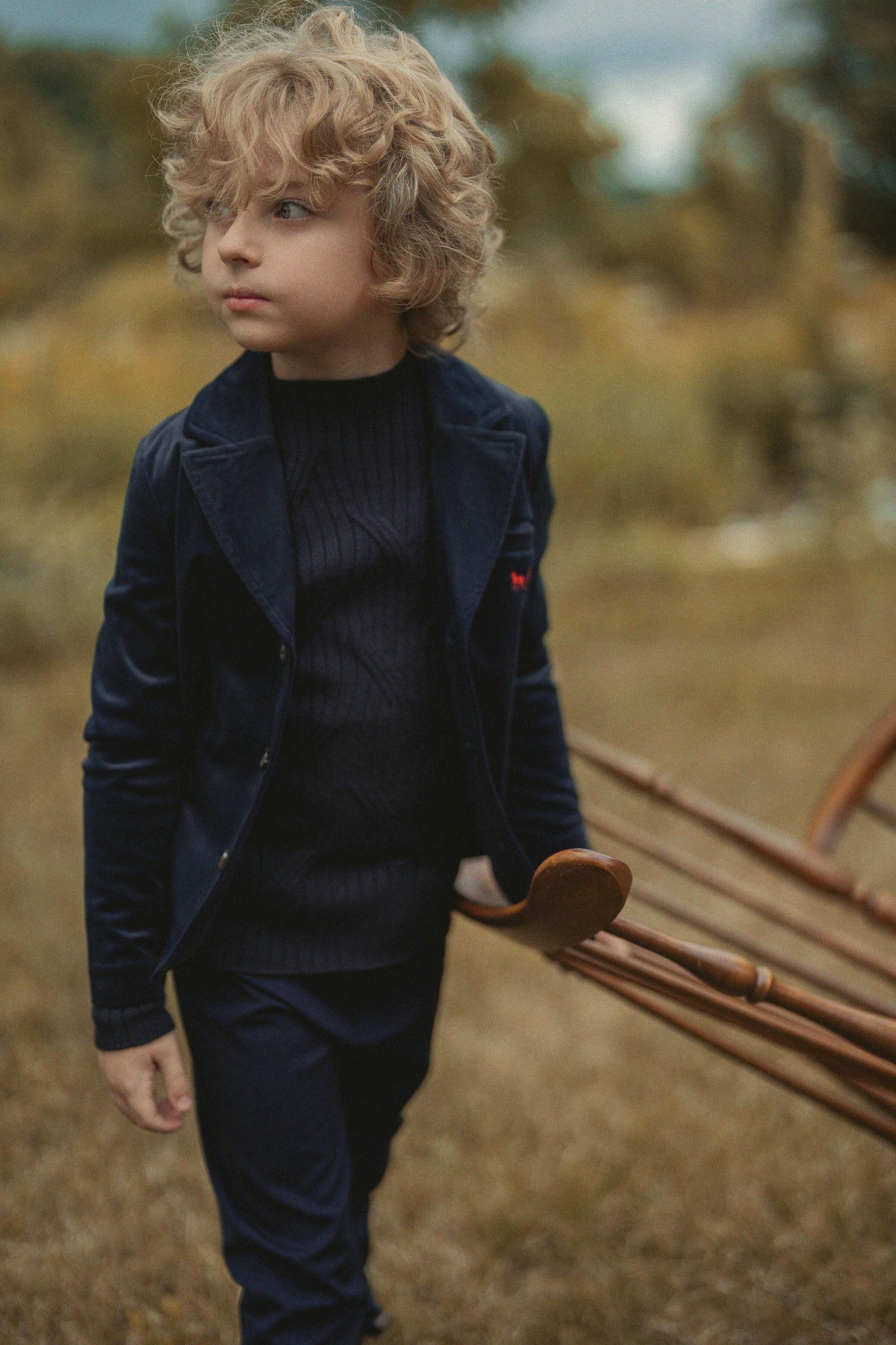 Horse Carriage Velour Blazer