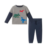 Infant Boys Twofer Tee & Jogger Set | Dino Trio