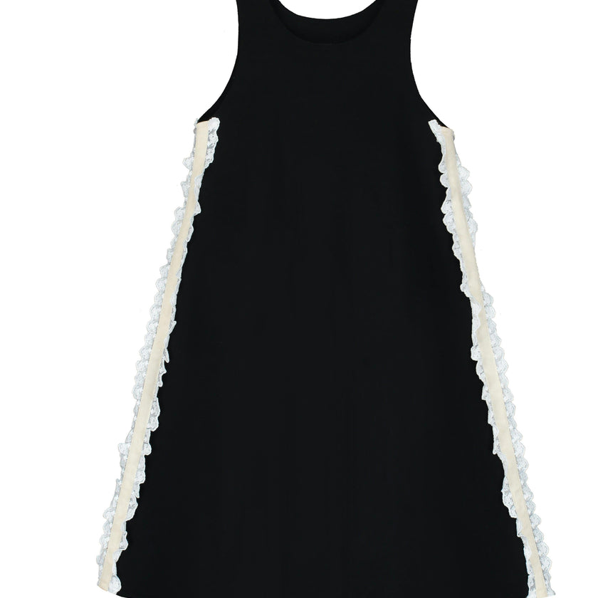 Neoprene Lace Apron Dress