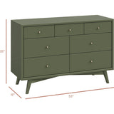 Palma 7-Drawer Wide Assembled Dresser (53")