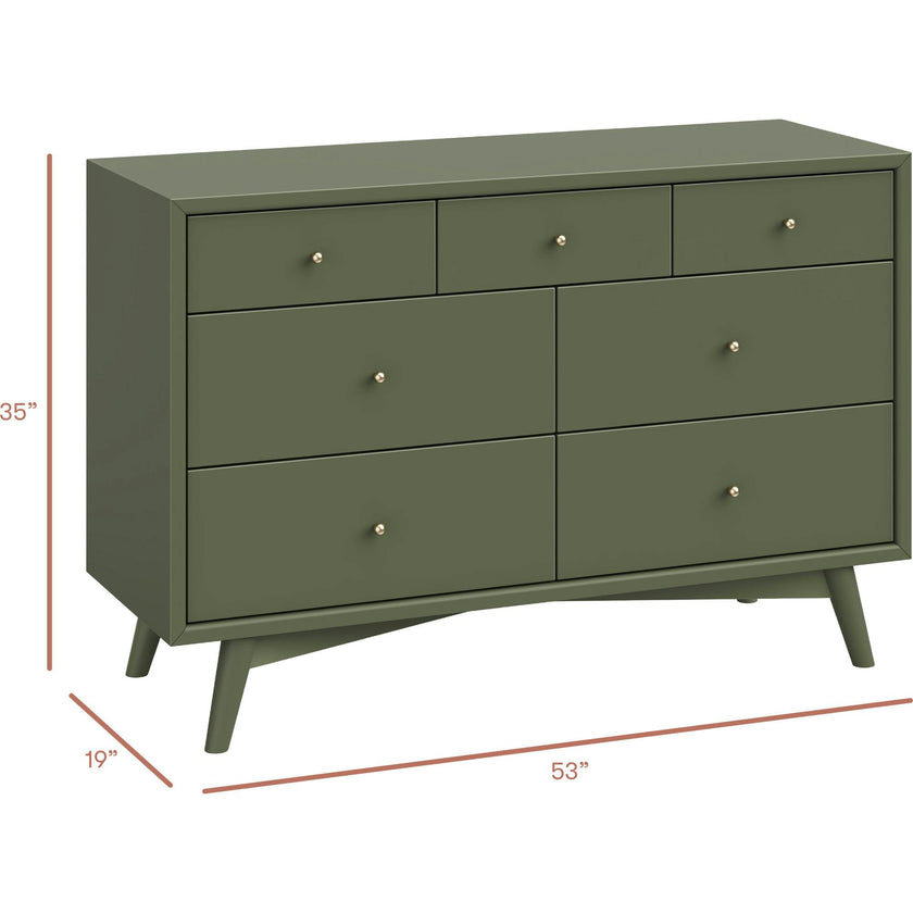 Palma 7-Drawer Wide Assembled Dresser (53")