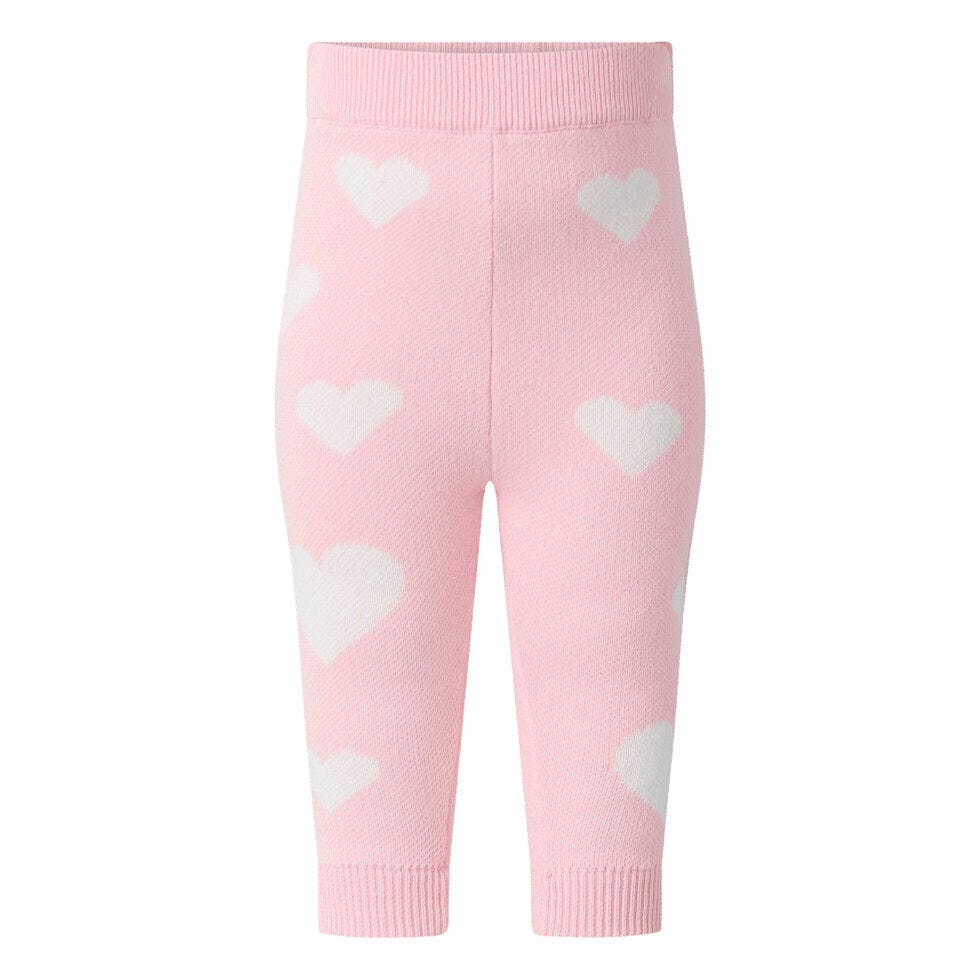 Heart Knit Cardigan & Leggings Set