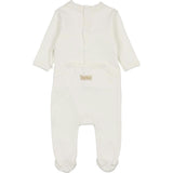 Knit Twist Footie & Hat Set Rose Smoke