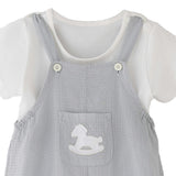 Gray Rocking Horse Romper