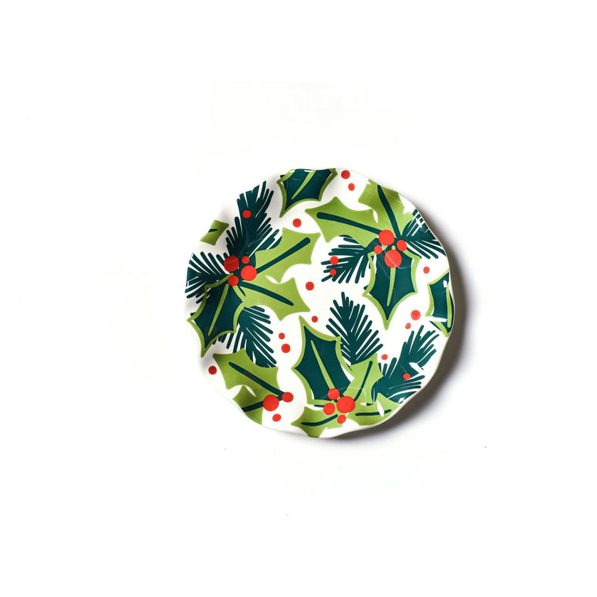 Holly Ruffle Salad Plate