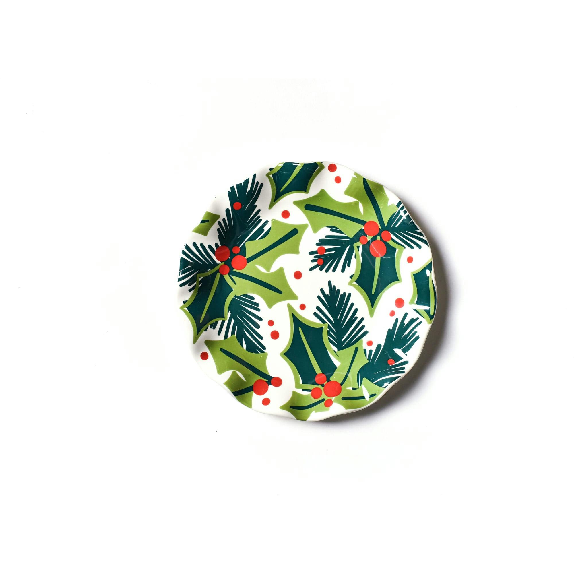 Holly Ruffle Salad Plate