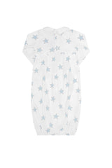Blue Stars Print Gown