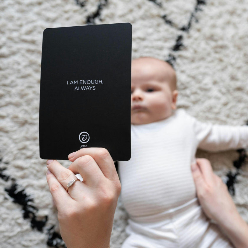 SENSORY FLASHCARDS WITH POSITIVE AFFIRMATIONS - designed for use from birth