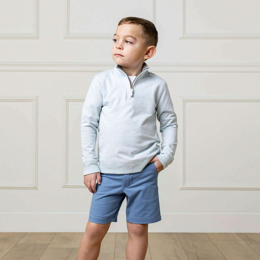 Organic Uniform Stretch Chino Short, Blue