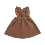 Solid Beaver Fur Corduroy - Pinafore Dress
