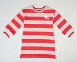 Heartbeat Stripe Sweatshirt Dress
