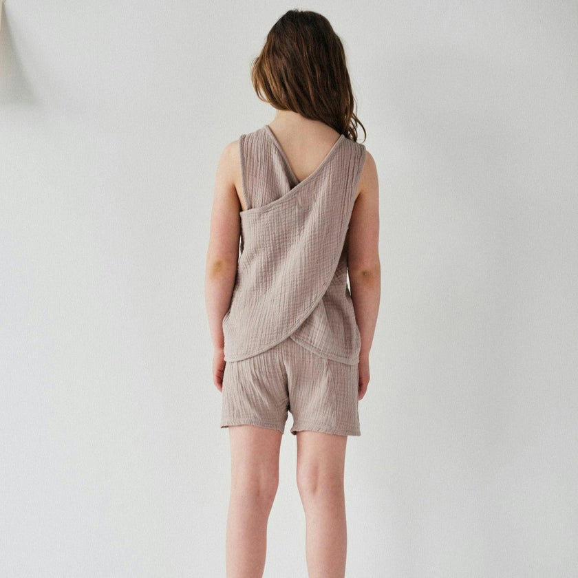 Kids Gauze Oversized Short