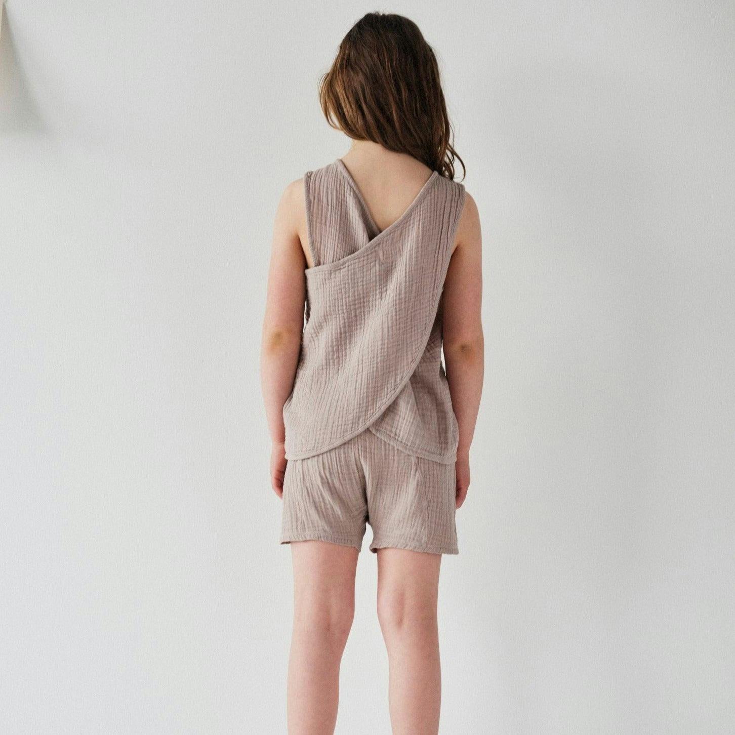 Kids Gauze Oversized Short