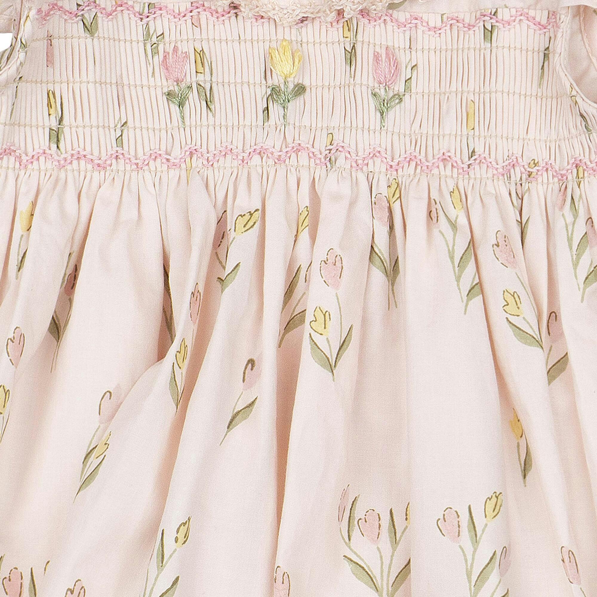 Smock Flutter Set in Dancing Tulips