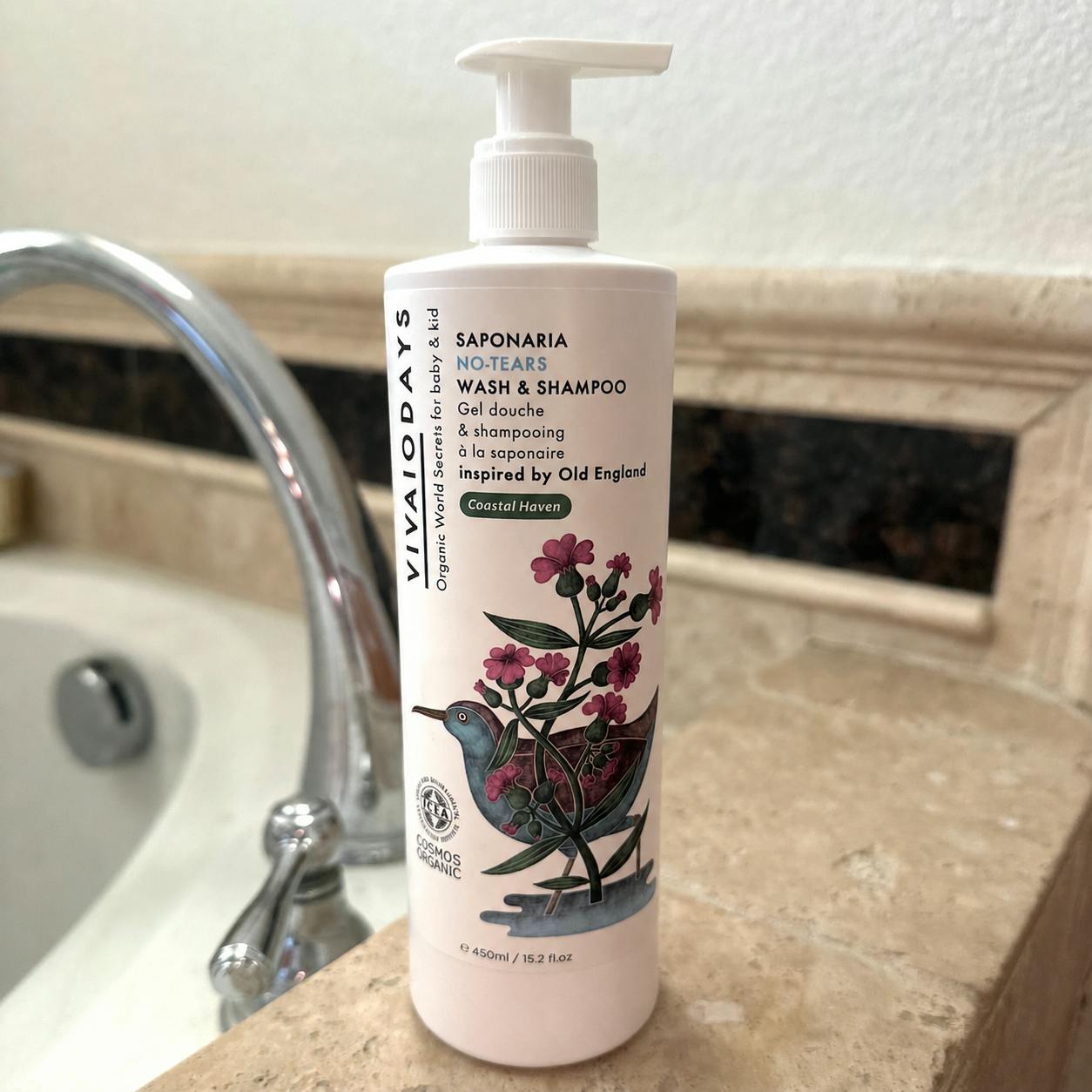 Saponaria No-Tears Wash & Shampoo 15.2 fl.oz. / 450ml
