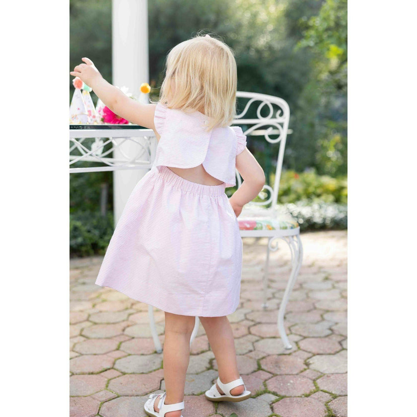 Seersucker Dress with Cupcakes