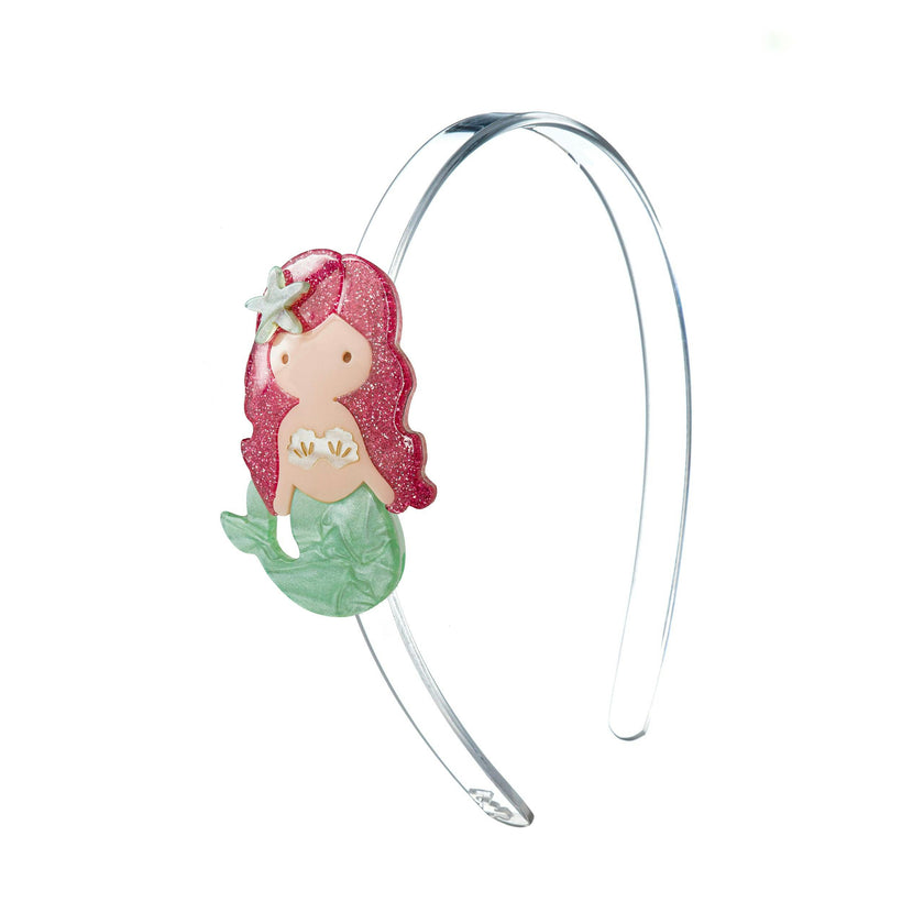 Mermaid Light Green Pearlized Headband